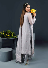 Reena By Alizeh Fashion Embroidered Chiffon 3 Piece Unstitched Suits - AFB24R D-01 ASRA